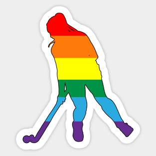 Field Hockey: Queer/Gay Pride Sticker